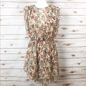 Zara Basics Floral Double Layered Dress